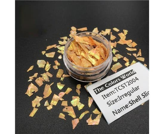 Декор для нігтів мушля, мідний — фото 1