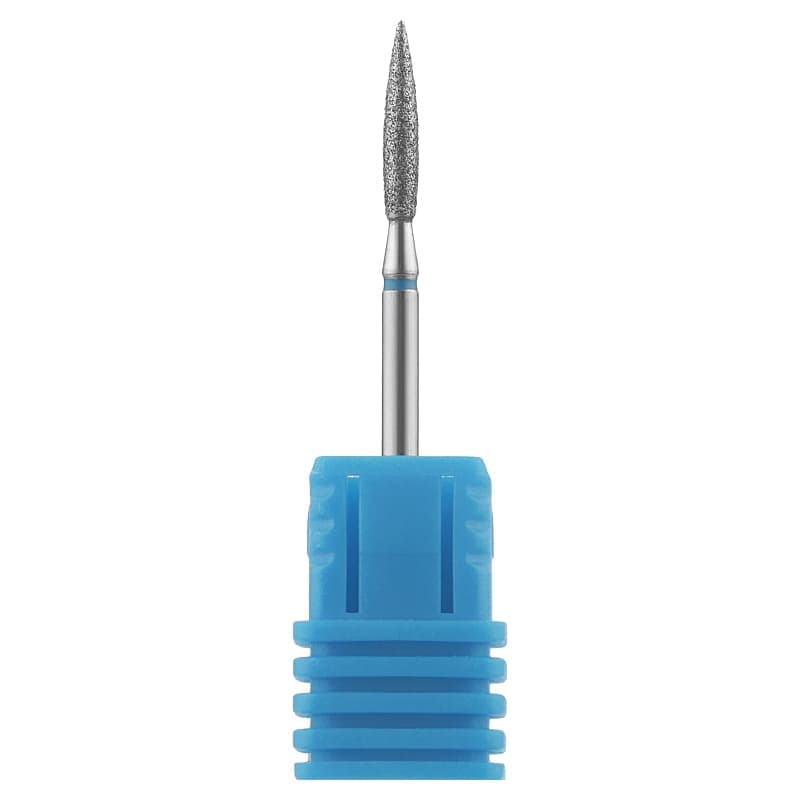 Фреза алмазна Shine Luxury полум'я, синя насічка 243L-023B — фото 1