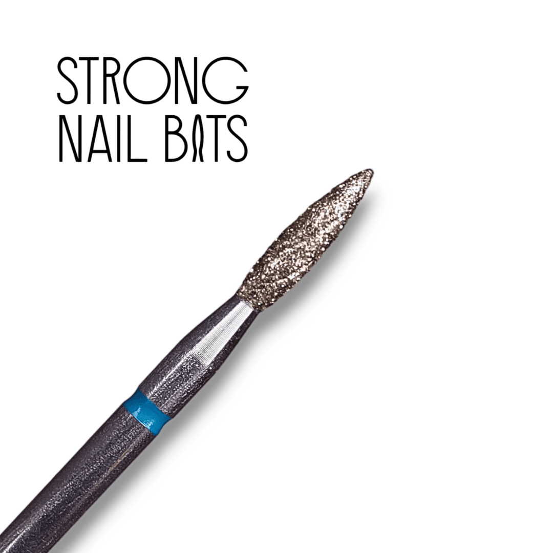 Фреза алмазна Strong nail bits PREMIUM (циркуляційна) полум'я синє 0,21 см — фото 1
