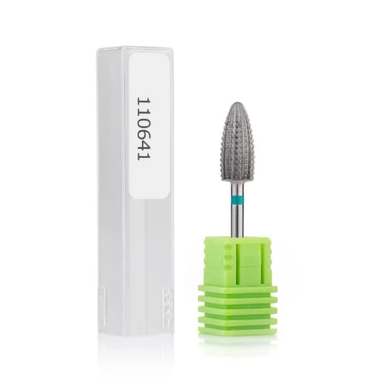 Фреза твердосплавна "кукурудза" із зеленою насічкою 110641, 1 шт — фото 1