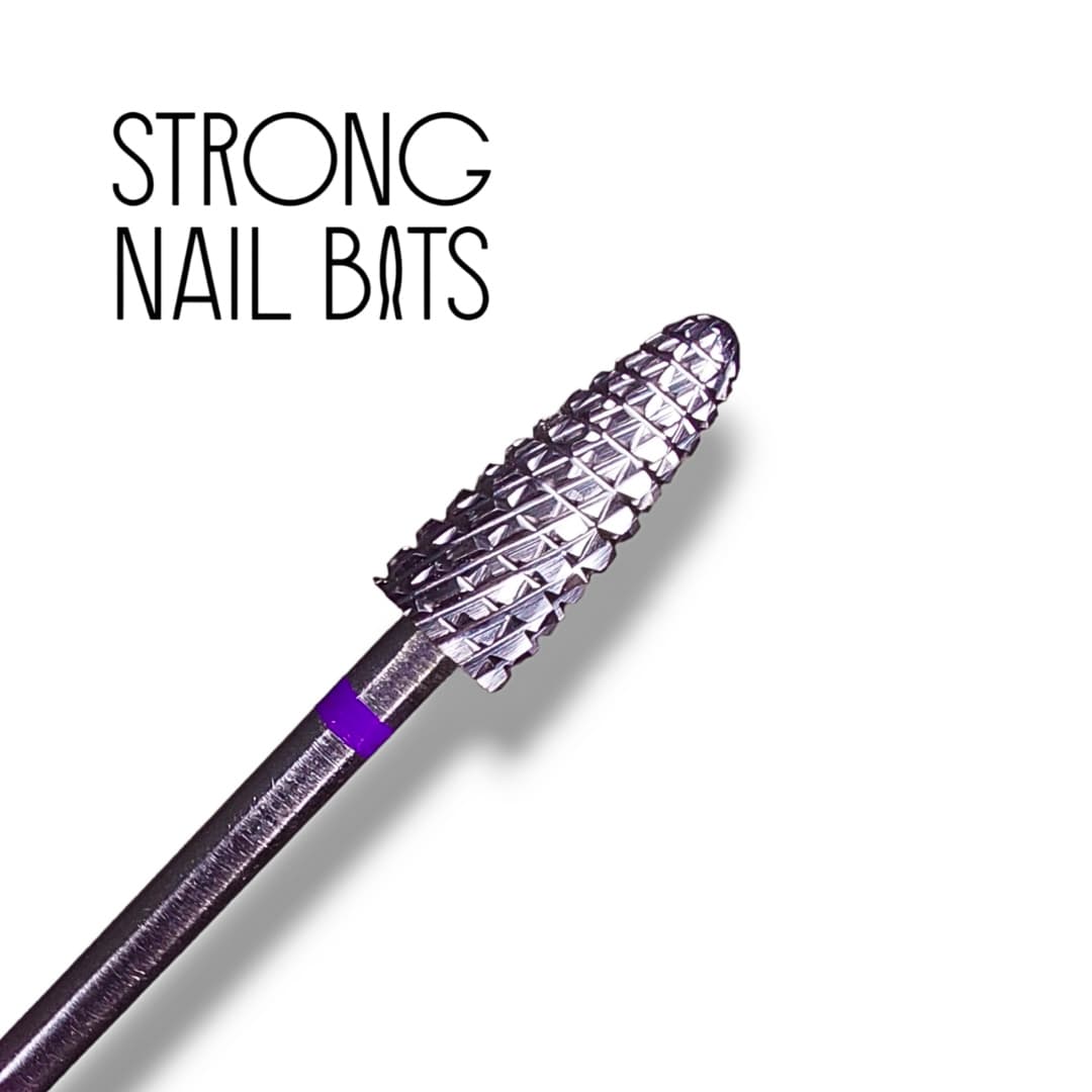 Фреза твердосплавна STRONG NAIL BITS PREMIUM кукурудза фіолетова 0,50 см — фото 1