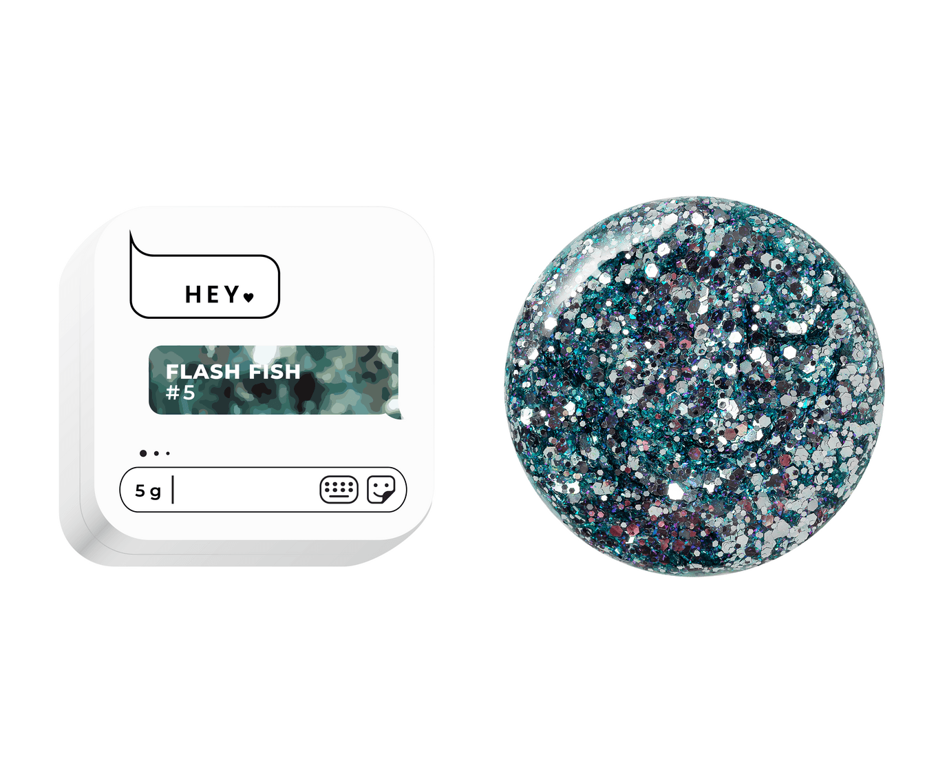 Гель для дизайну HEYLOVE Flash Fish №5, 5 г