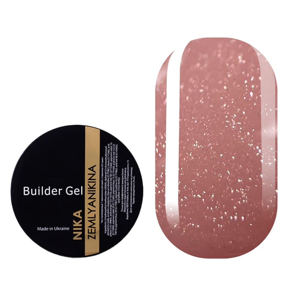 Гель для нарощування Nika Zemlyanikina Builder gel Caramel, 30 мл