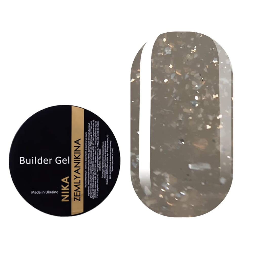 Гель для нарощування Nika Zemlyanikina Builder gel Foil №2, 30 мл — фото 1