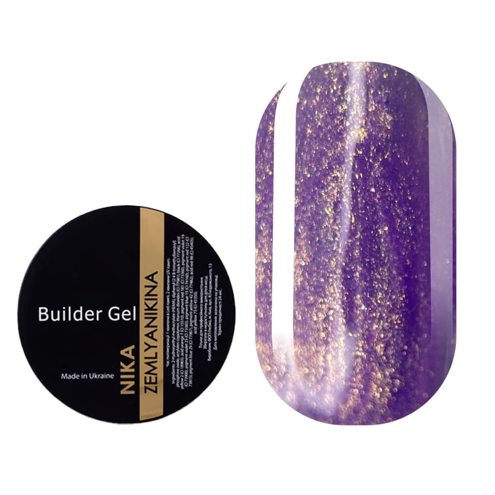 Гель для нарощування Nika Zemlyanikina Builder gel Mermaid №04, 15 мл