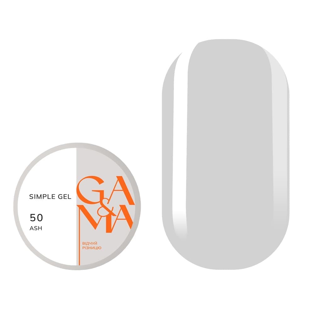 Гель Ga&Ma Simple gel №50 Ash, 30 мл — фото 1