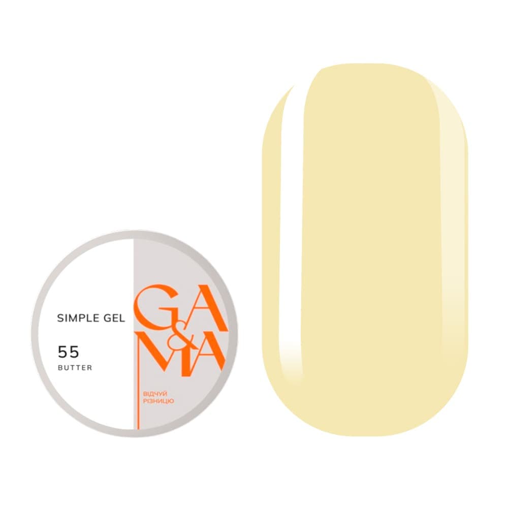 Гель Ga&Ma Simple gel №55 Butter, 30 мл — фото 1