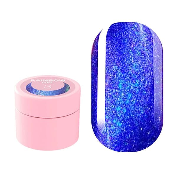 Гель-глиттер LUNA Rainbow Gel №3, 5 мл — фото 1