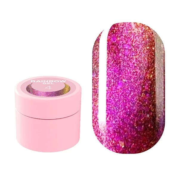 Гель-глиттер LUNA Rainbow Gel №4, 5 мл — фото 1