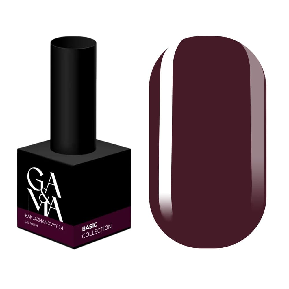 Гель-лак Ga&Ma №14 баклажановий, 10 мл — фото 1