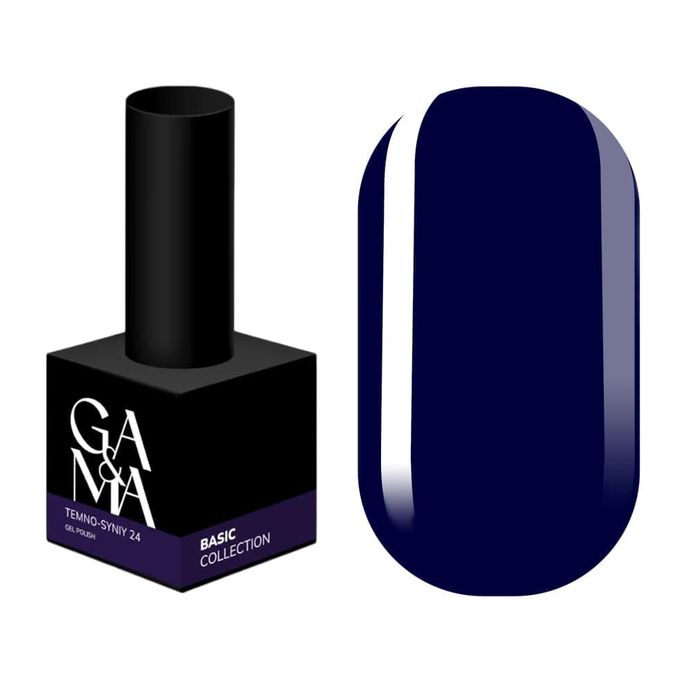 Гель-лак Ga&Ma №24 темно-синій, 10 мл