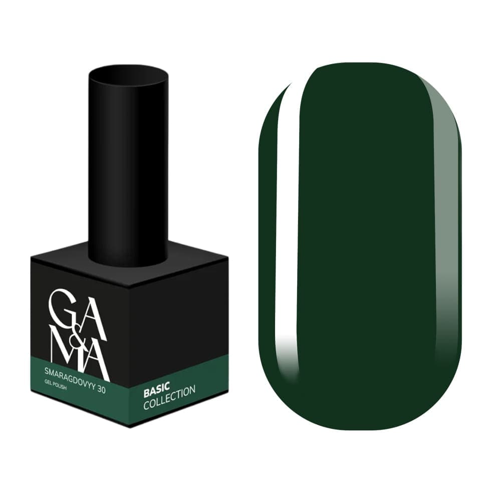 Гель-лак Ga&Ma №30 смарагдовий, 10 мл — фото 1