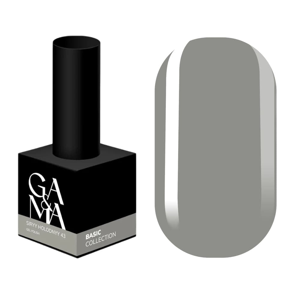 Гель-лак Ga&Ma №43 сірий холодний, 10 мл