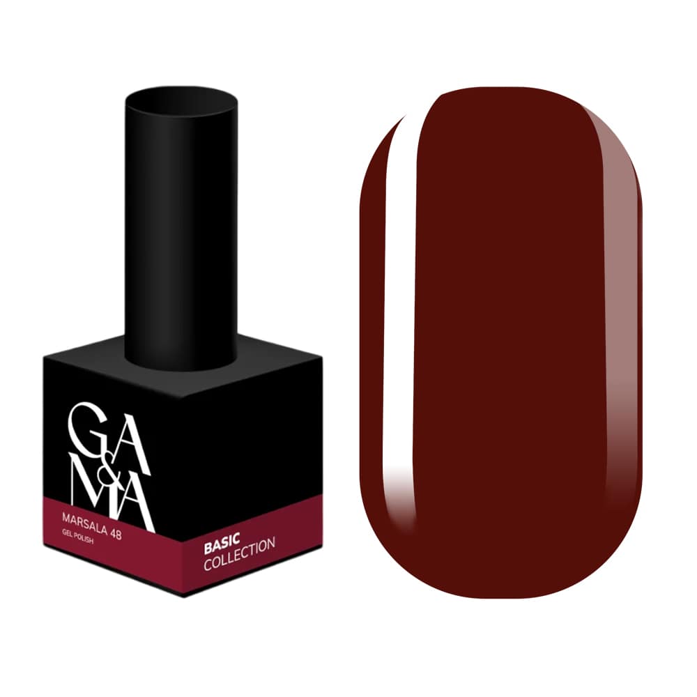 Гель-лак Ga&Ma №48 марсала, 10 мл — фото 1