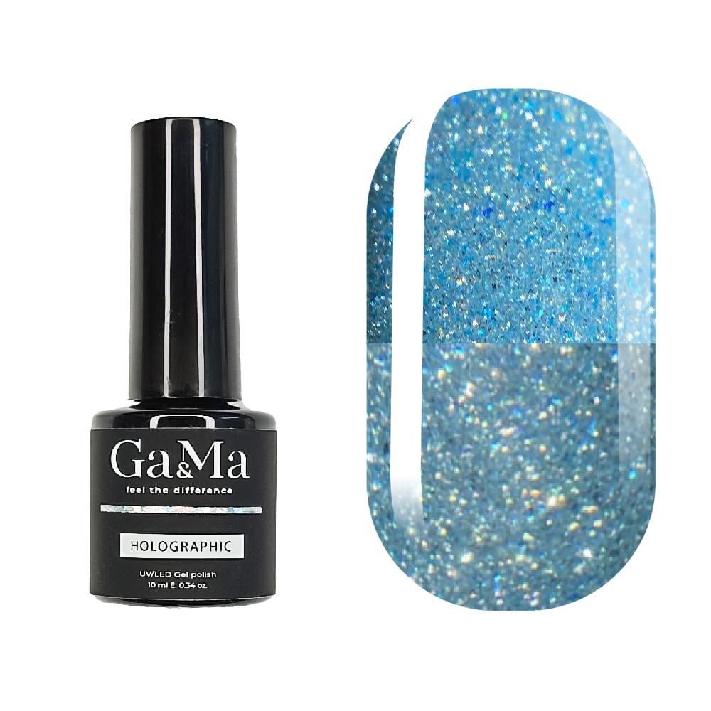 Гель-лак Ga&Ma Holographic Glitter №4, 10 мл — фото 1