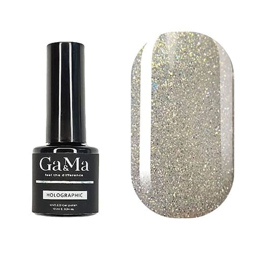 Гель-лак Ga&Ma Holographic Glitter №8, 10 мл — фото 1