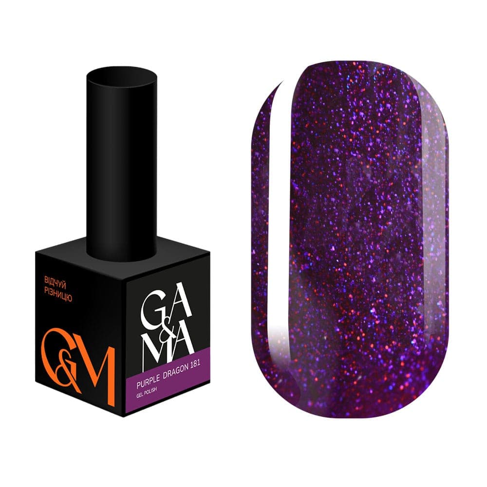 Гель-лак Ga&Ma Night collection №181, Purple dragon, 10 мл — фото 1