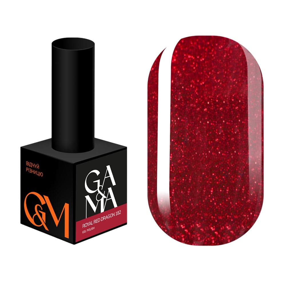 Гель-лак Ga&Ma Night collection №182, Royal Red dragon, 10 мл — фото 1