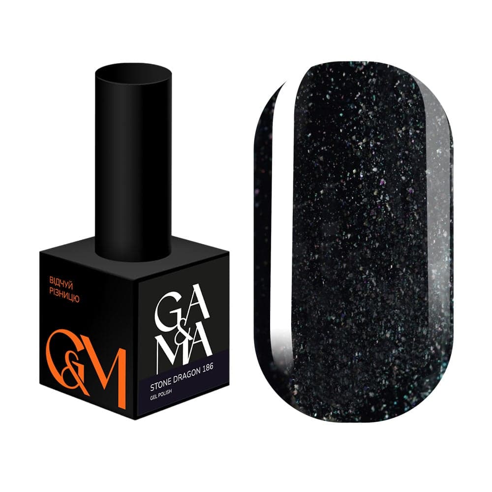 Гель-лак Ga&Ma Night collection №186, Stone dragon, 10 мл — фото 1