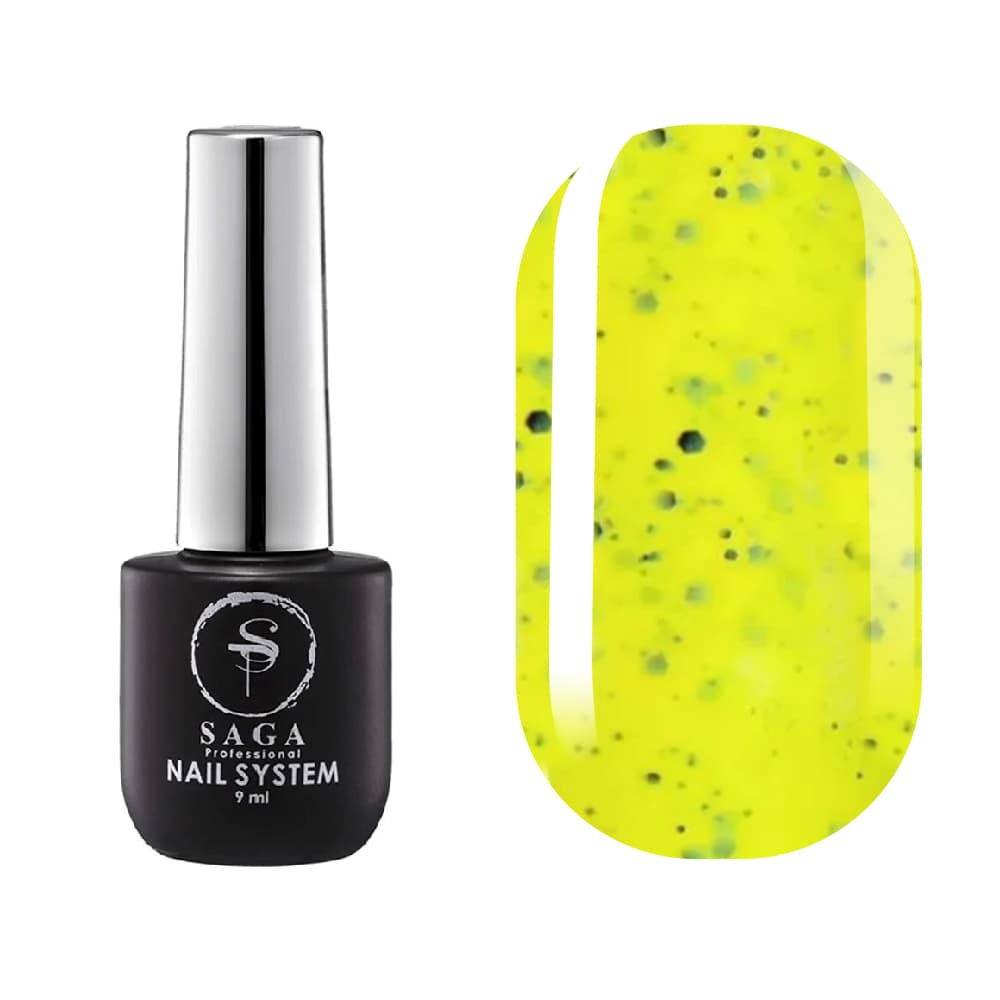 Гель-лак Saga Professional Black Snow №7, 9 мл — фото 1