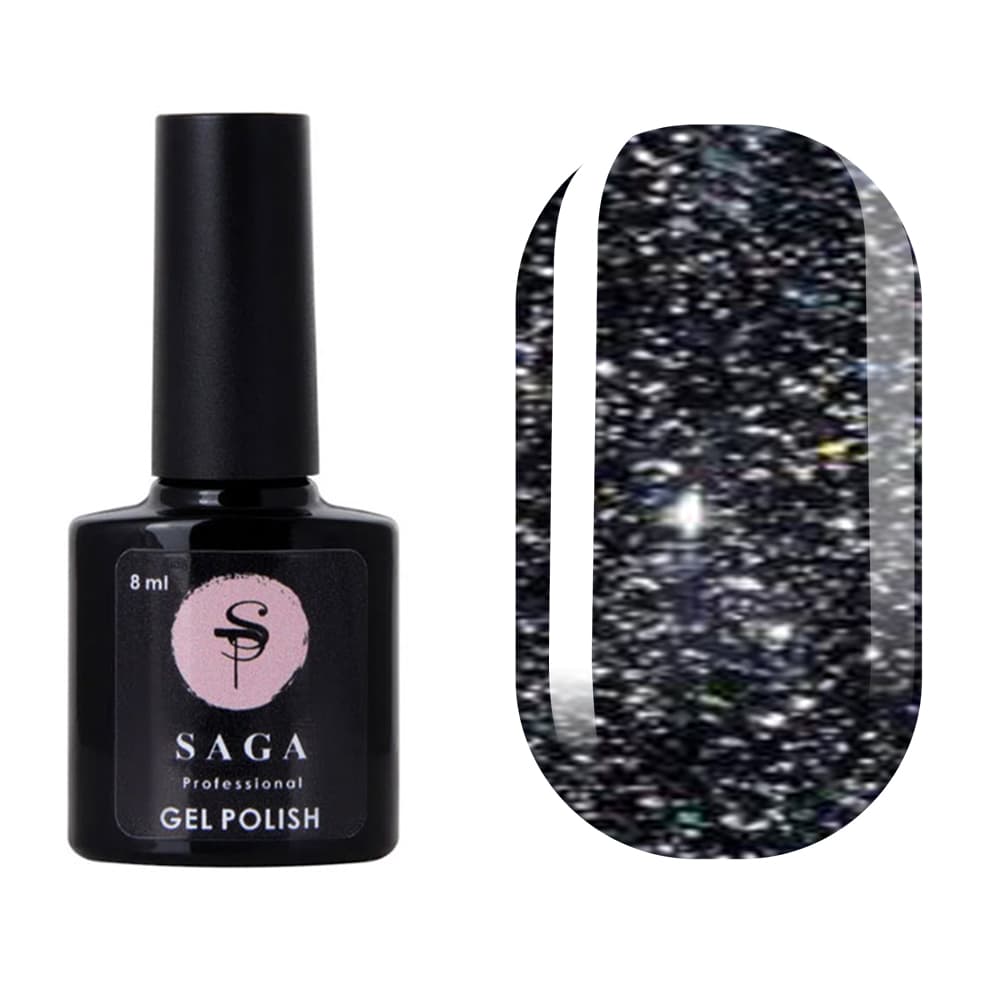Гель-лак Saga Professional Fiery gel № 12 світловідбивний, 8 мл