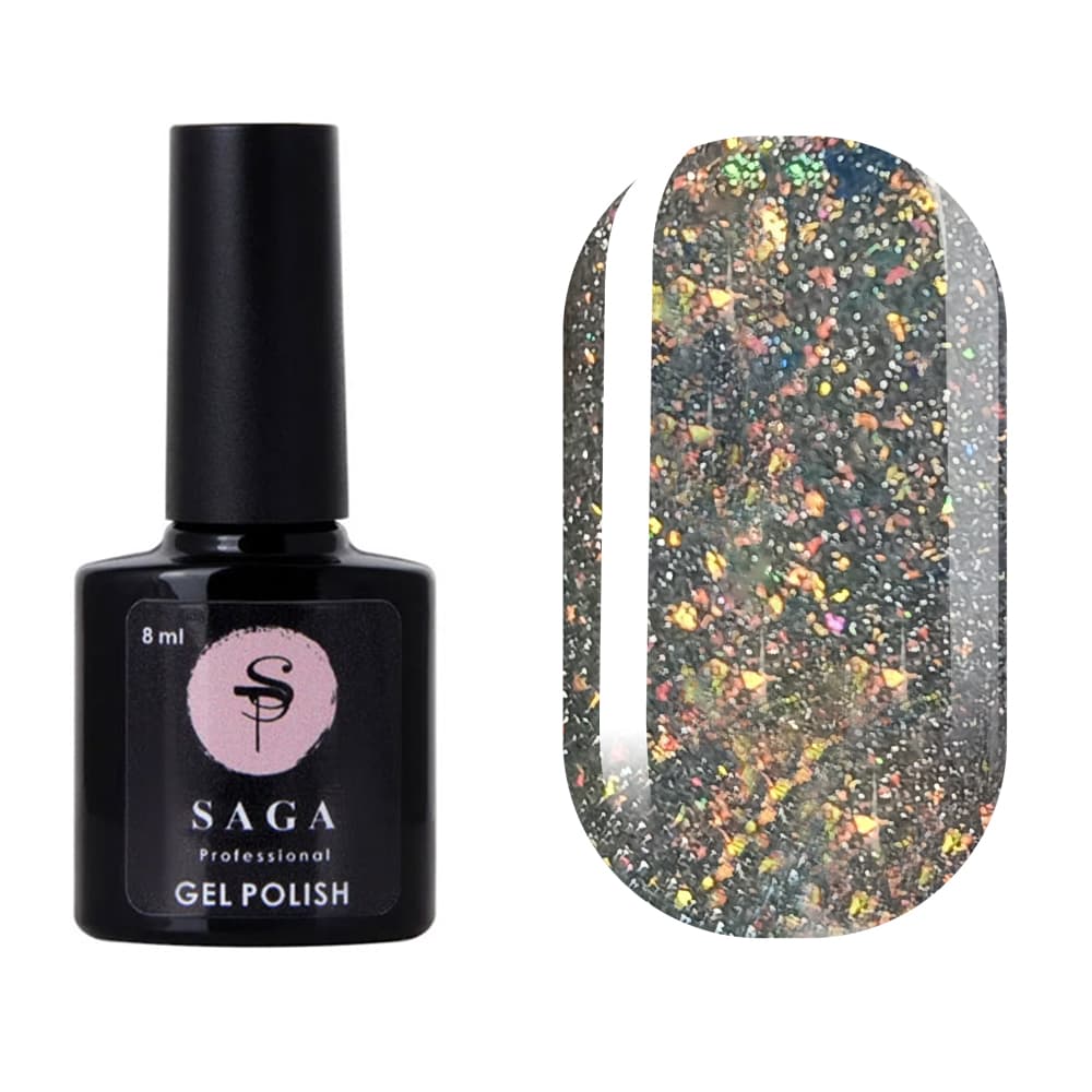 Гель-лак Saga Professional Fiery gel № 19 світловідбивний, 8 мл