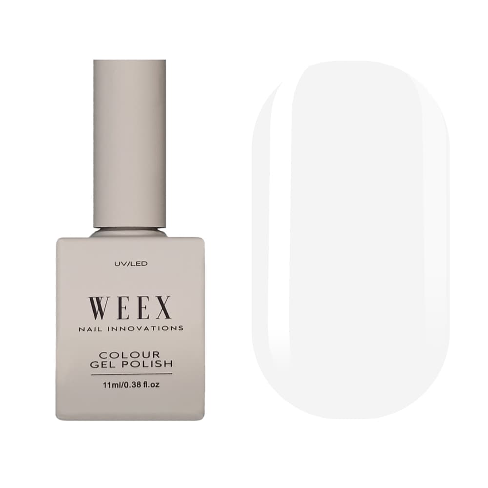 Гель-лак WEEX №511 (білий, емаль), 11 мл