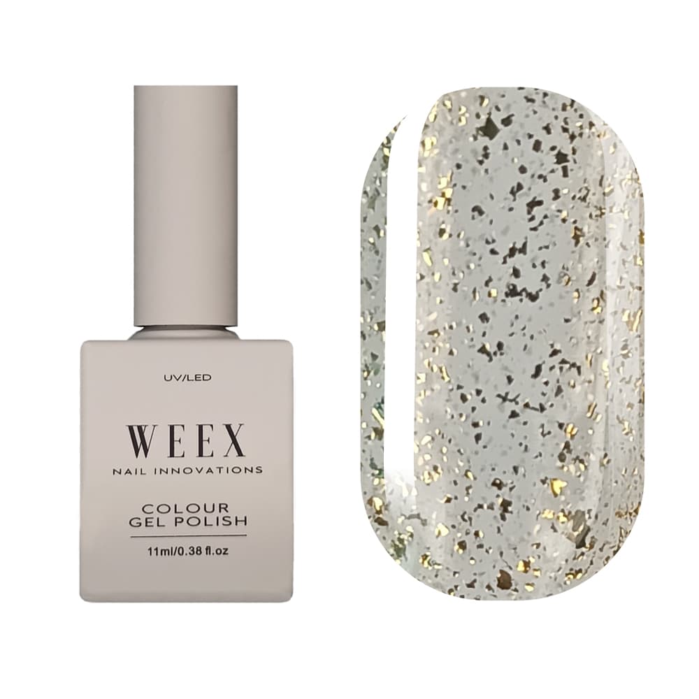Гель-лак WEEX Gold bits, 11 мл
