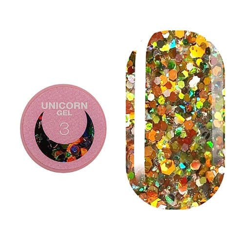 Гель LUNA Unicorn Gel №3, 5 мл — фото 1