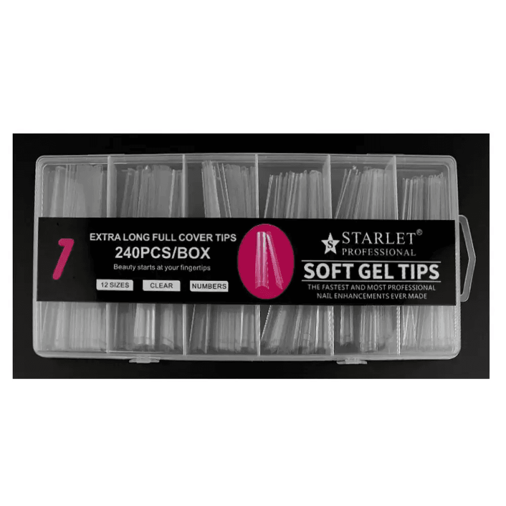Гелеві типси Starlet, балерина, з маленькою контактною зоною, 240 шт