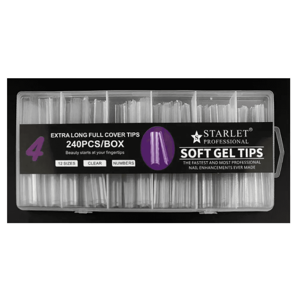 Гелеві типси Starlet, квадрат, з маленькою контактною зоною, 240 шт