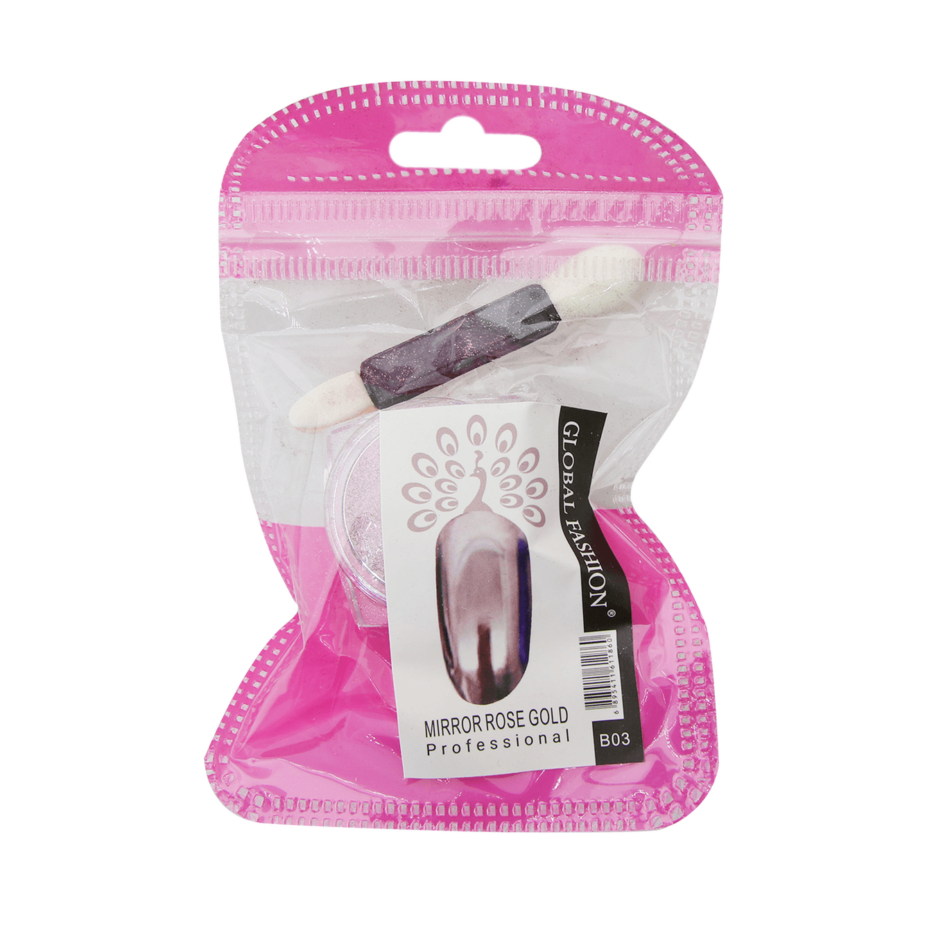 Global Fashion втирка дзеркальна Rose Gold — фото 1