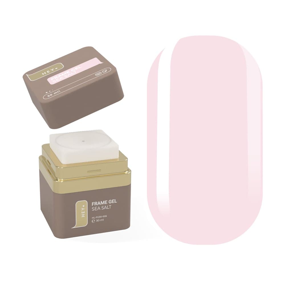HEYLOVE Frame Gel "Sea salt", теплий блідо-рожевий, 30 мл — фото 1