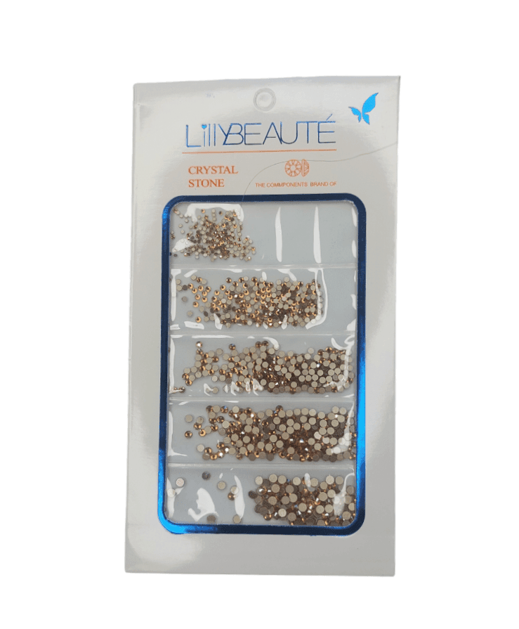 Камни MIX размеров LillyBeaute, золото
