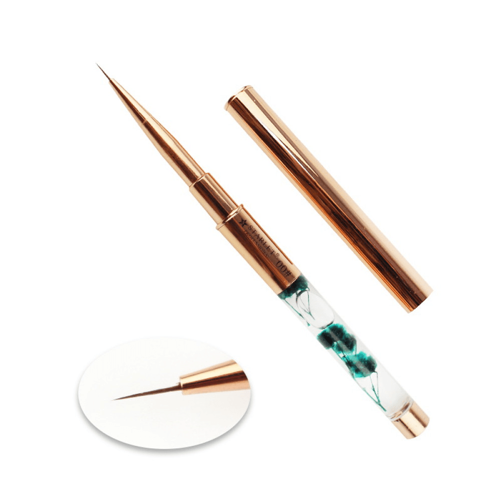 Пензлик для малювання Starlet №00 (ручка із сухоцвітами)