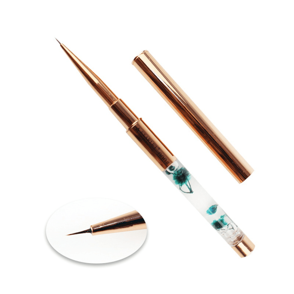 Пензлик для малювання Starlet №000 (ручка із сухоцвітами)