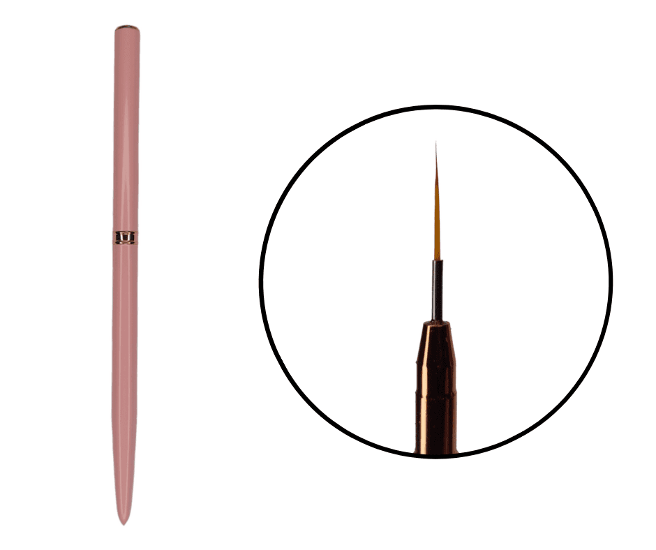 Пензлик тонкий LilyBeauti, 9 мм, рожевий