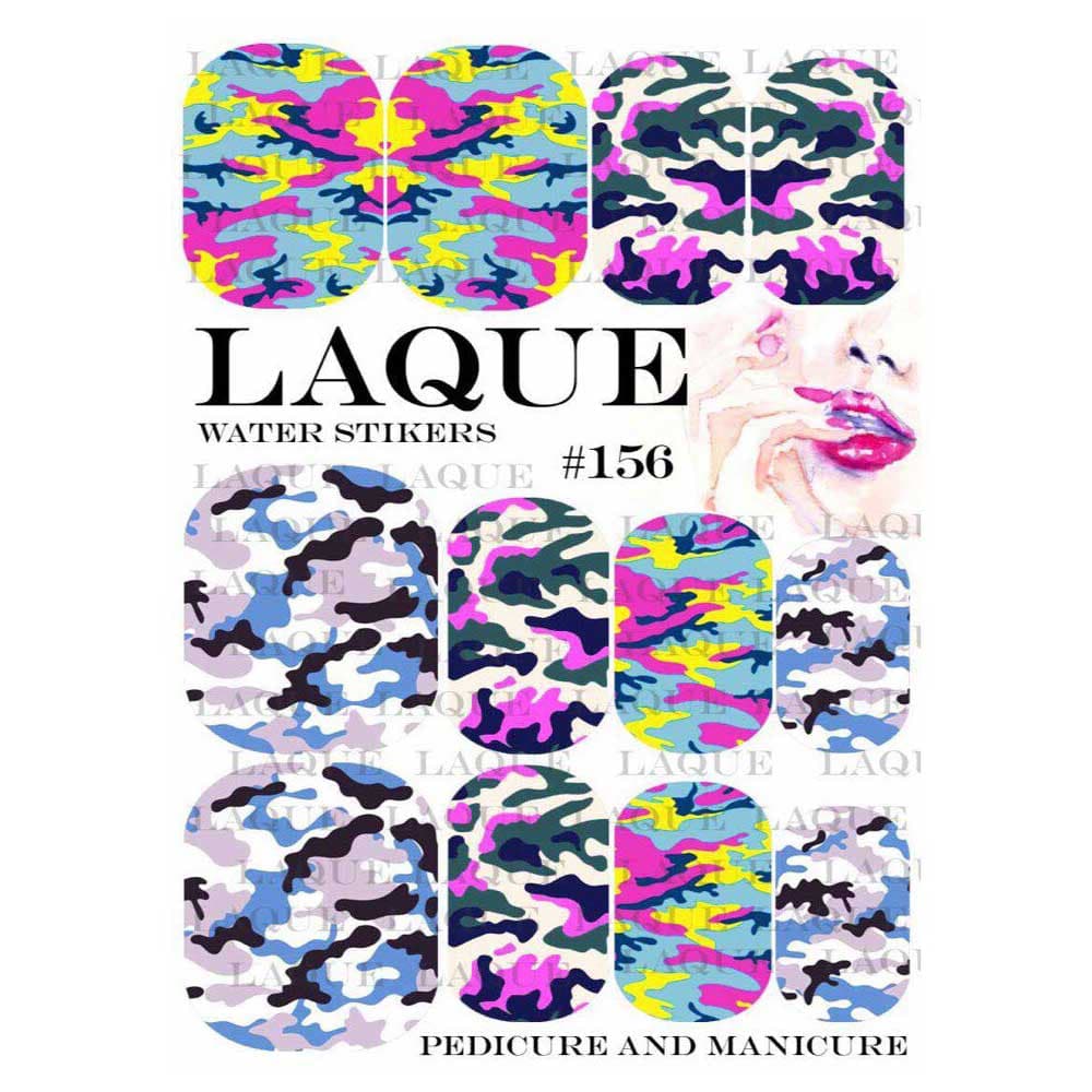 LAQUE слайдер дизайн для нігтів №156 (камуфляж)