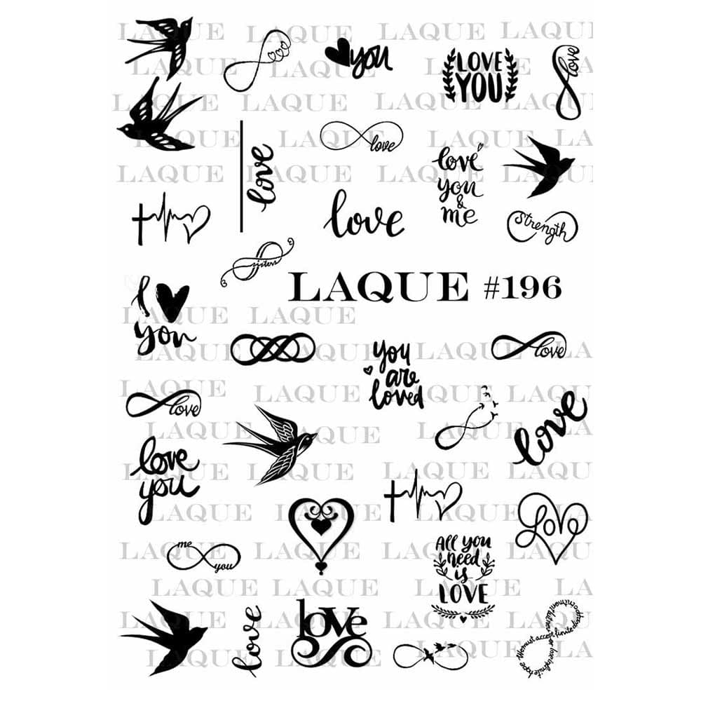 LAQUE слайдер дизайн для нігтів №196 (безкінечність)