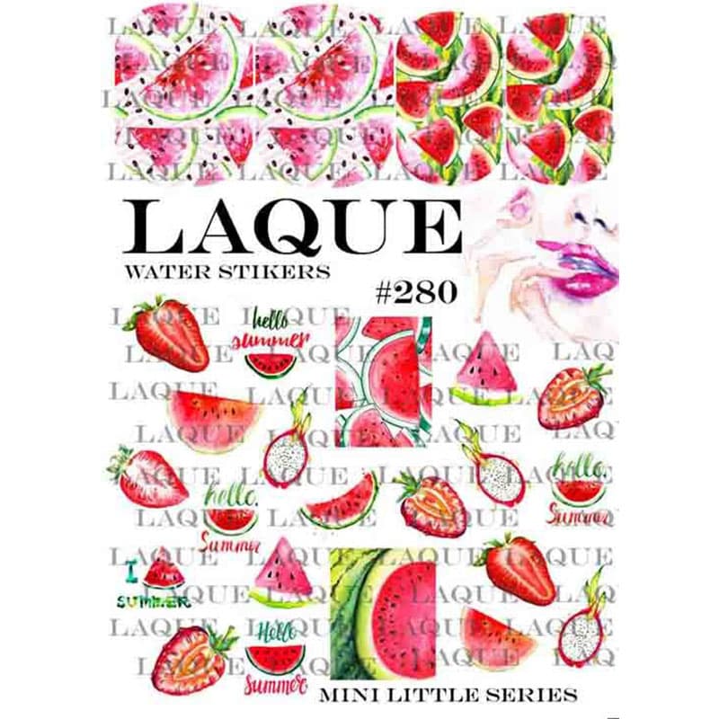 LAQUE слайдер дизайн для нігтів №280 (ягоди)