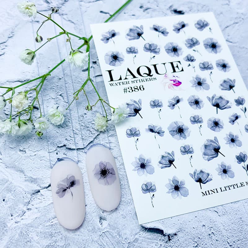 LAQUE слайдер дизайн для нігтів №386 (квіти)