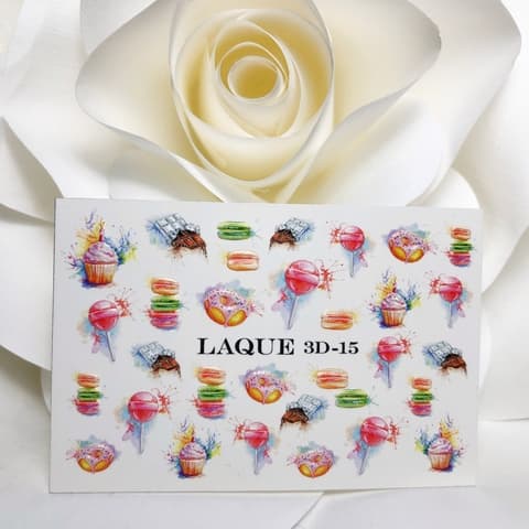LAQUE слайдер дизайн для нігтів 3D-15 (солодощі)