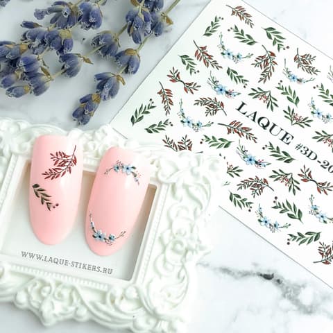 LAQUE слайдер дизайн для нігтів 3D-20 (квіти)