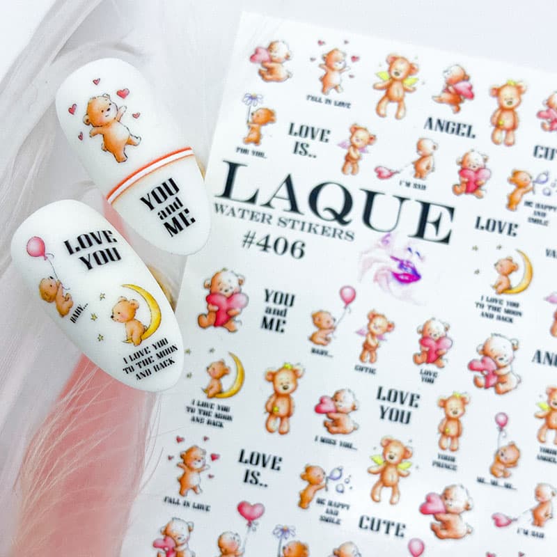 LAQUE слайдер дизайн для нігтів № 406