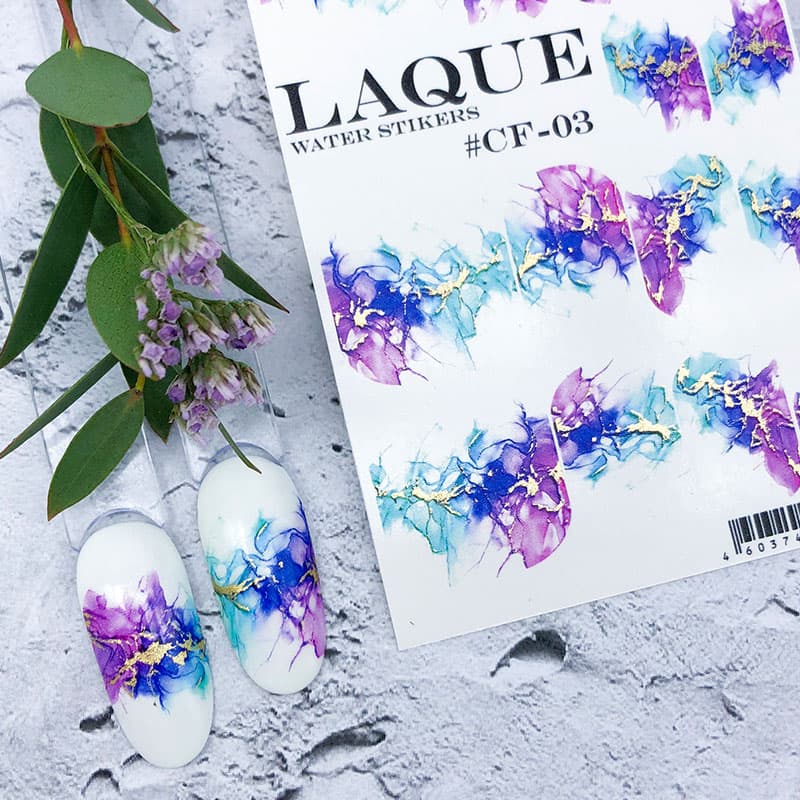 LAQUE слайдер дизайн для нігтів №CF-03 — фото 1