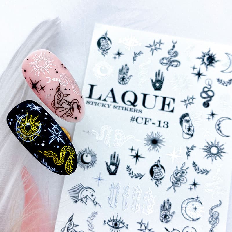 LAQUE слайдер дизайн для нігтів CF-13 срібло