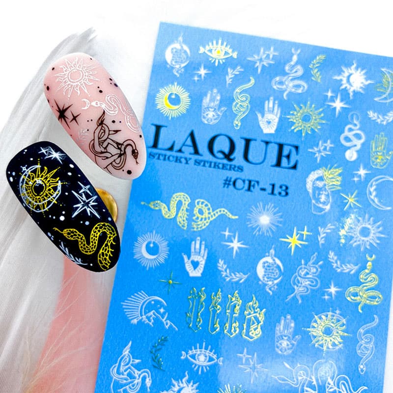 LAQUE слайдер дизайн для нігтів CF-13 золото