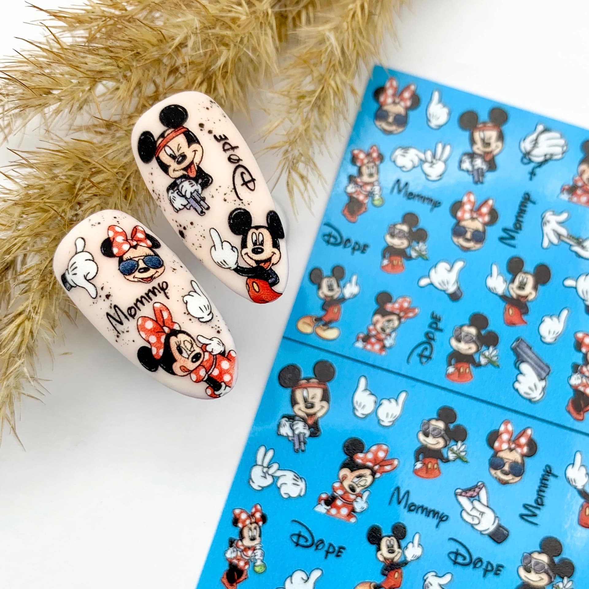 LAQUE слайдер дизайн для нігтів Мікі Мауз кольоровий