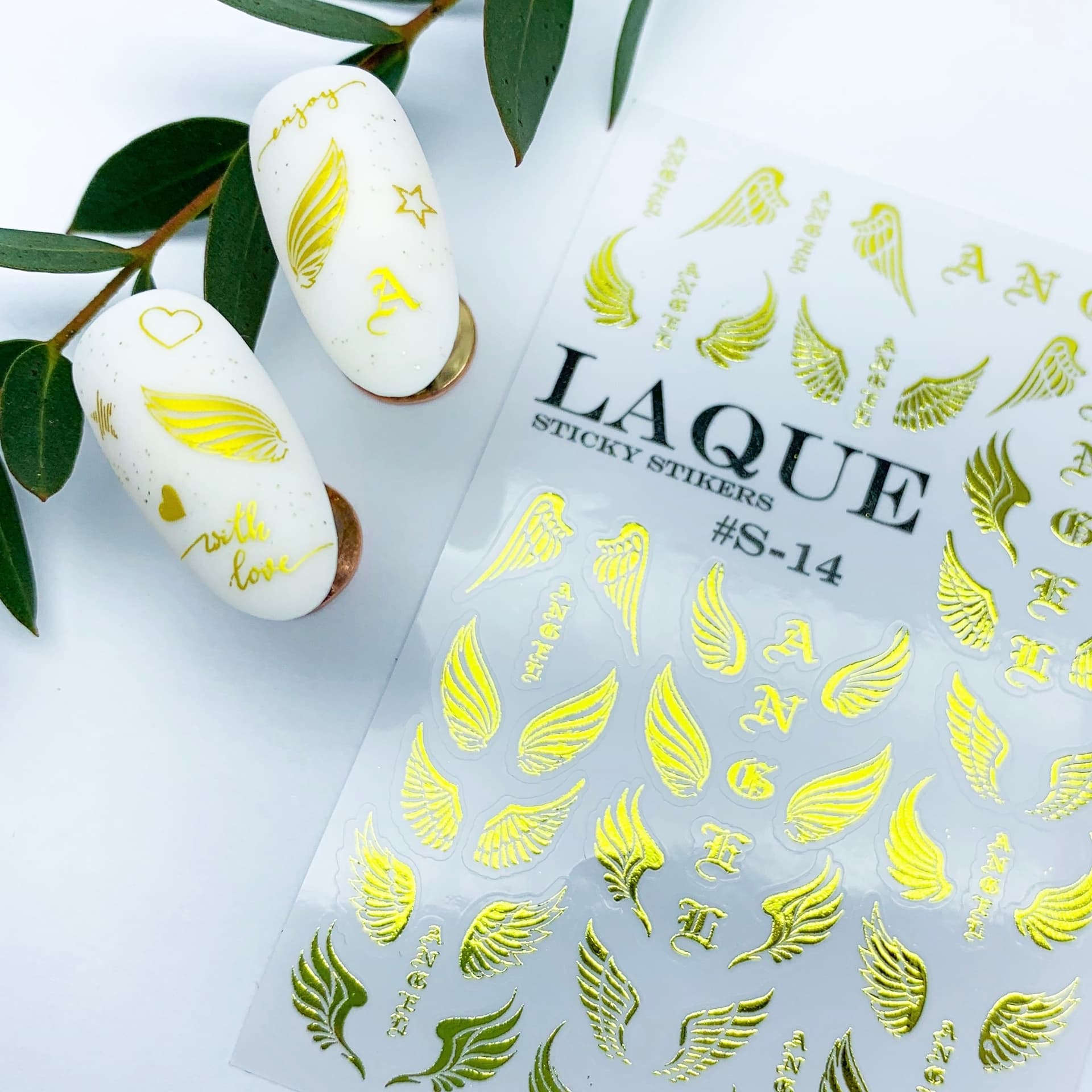 LAQUE слайдер дизайн для нігтів S-14 золото