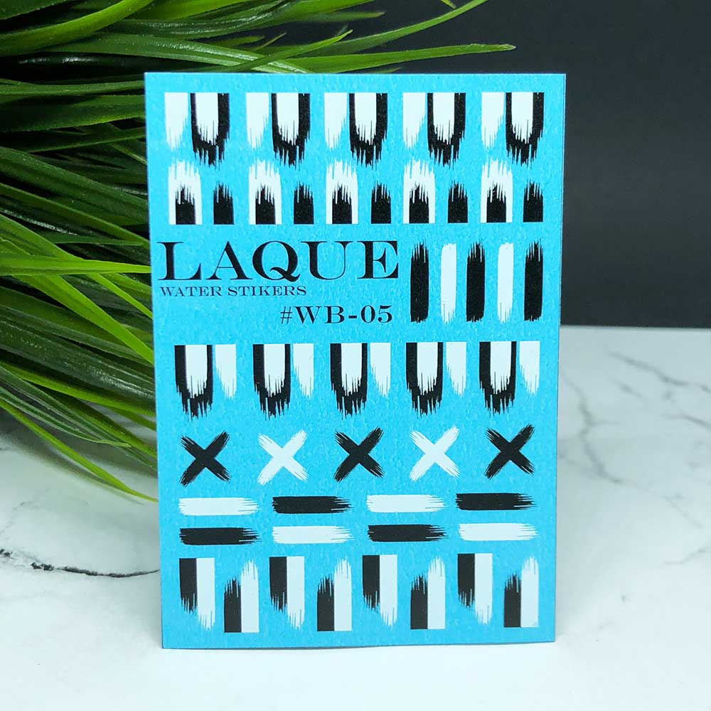 LAQUE слайдер дизайн для нігтів WB-05 (Смужки)